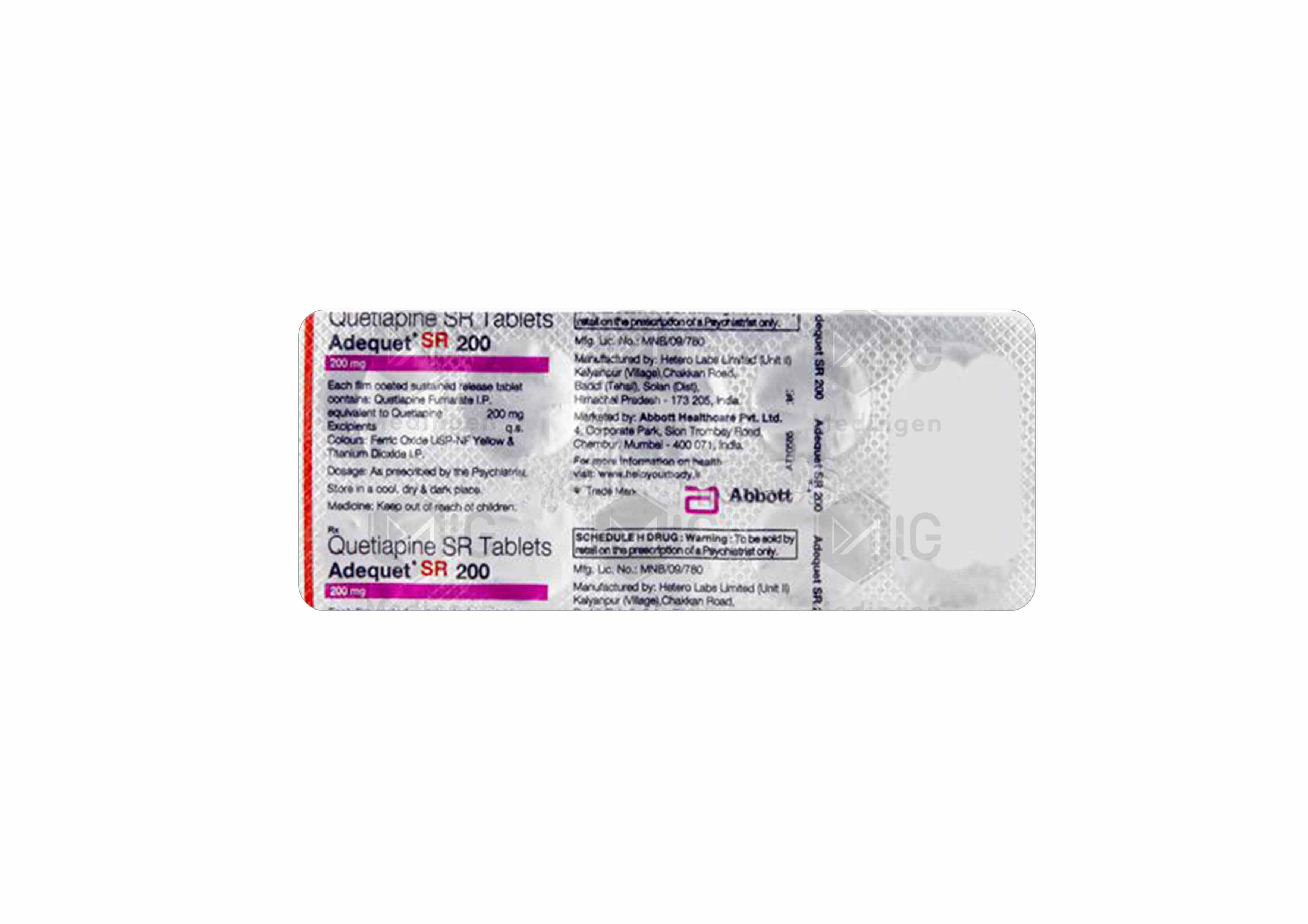 ADEQUET SR 200MG